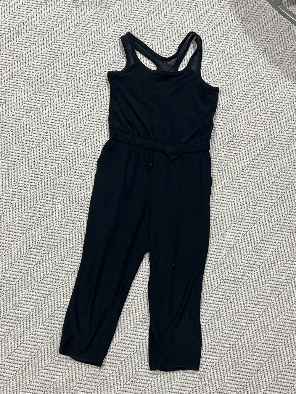 Old Navy Black Sleeveless Kids Romper with elastic waist